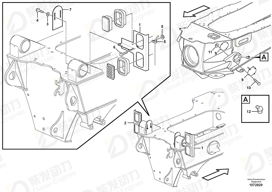 VOLVO Nut 94540808 Drawing