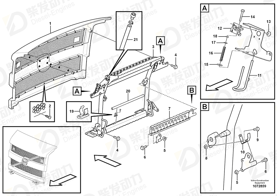 VOLVO Compression spring 11114820 Drawing VOLVO Compression spring 11114820 Drawing