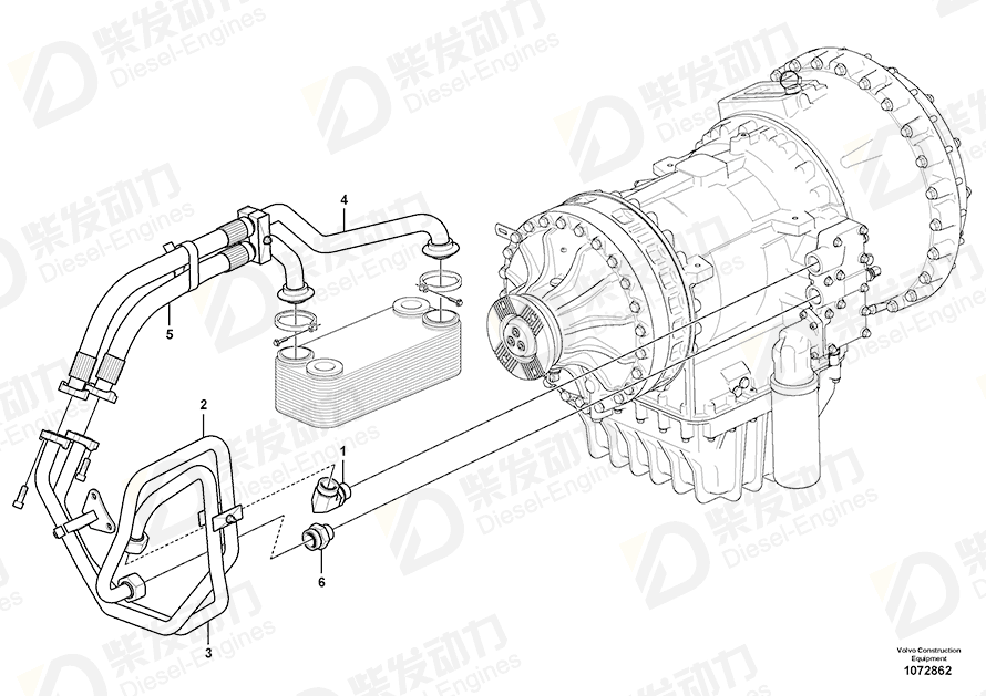 VOLVO Oil line 15141944 Drawing