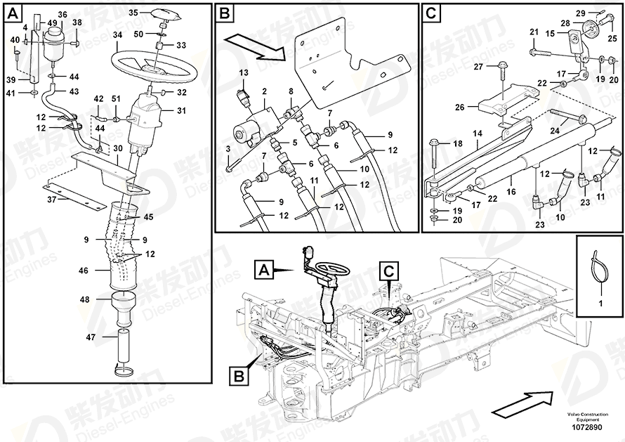 VOLVO Valve 16833827 Drawing