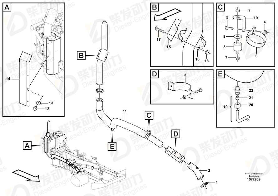 VOLVO Clamp 15165978 Drawing