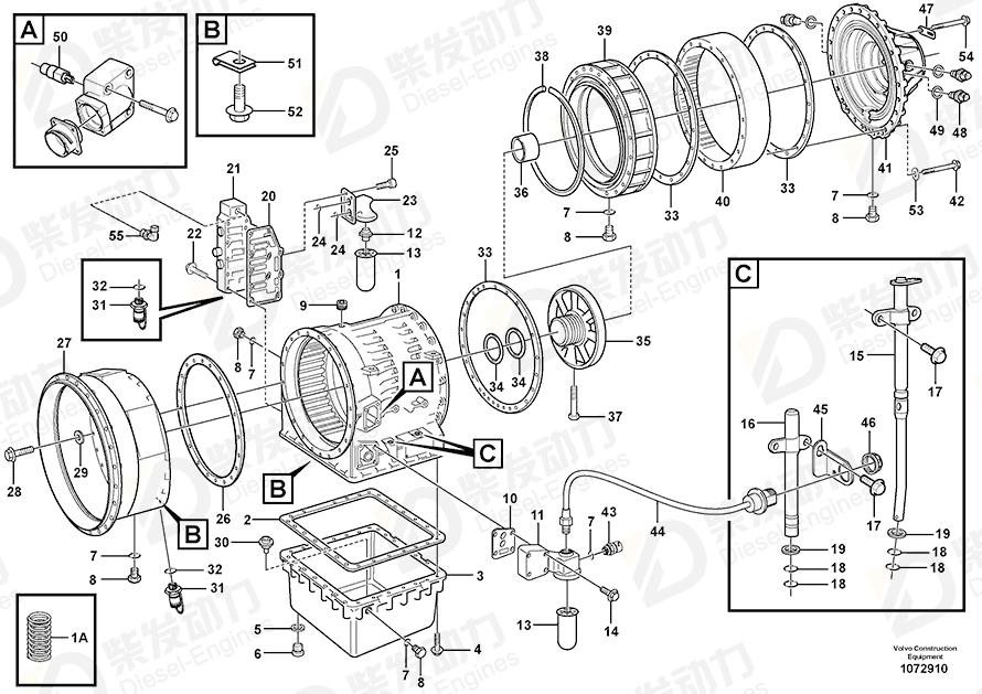 VOLVO Cover 15185792 Drawing