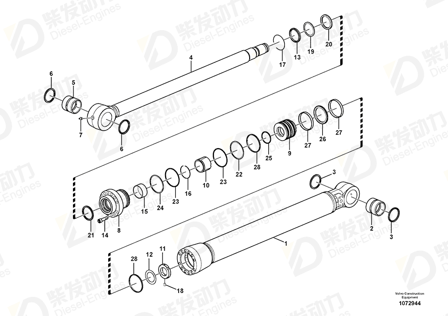 VOLVO Tube 14552052 Drawing