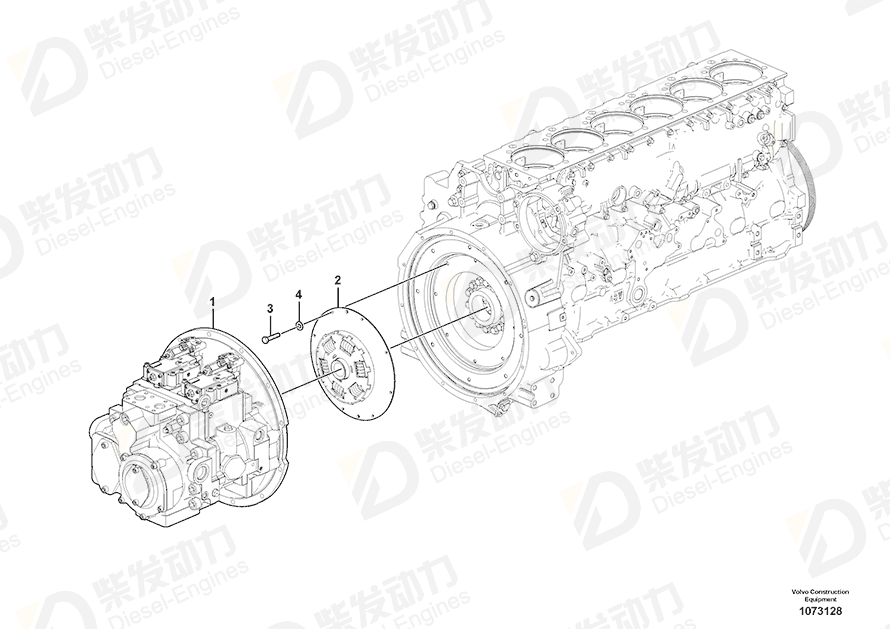 VOLVO Flexible coupling 14639746 Drawing VOLVO Flexible coupling 14639746 Drawing