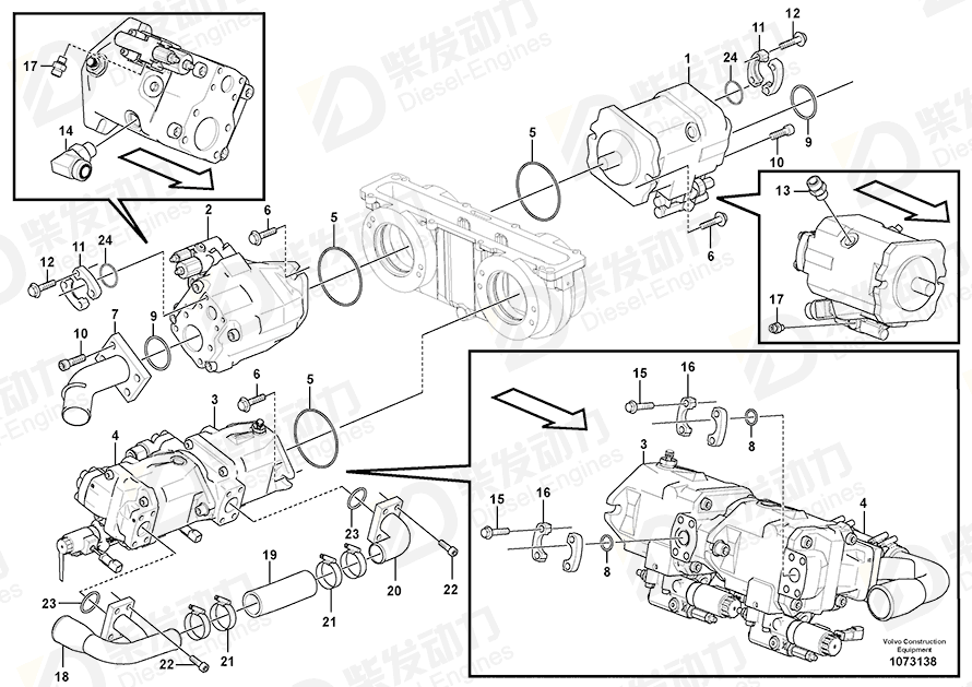 VOLVO Pipe 16842106 Drawing