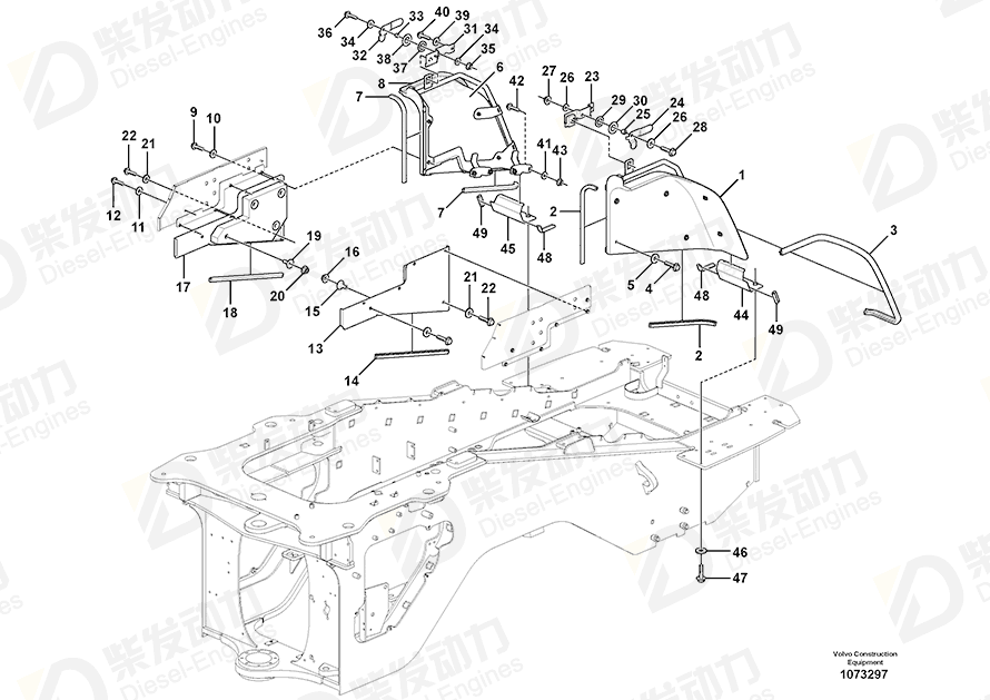 VOLVO Flange screw 13968232 Drawing