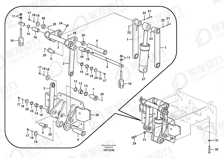 VOLVO Support 14655148 Drawing