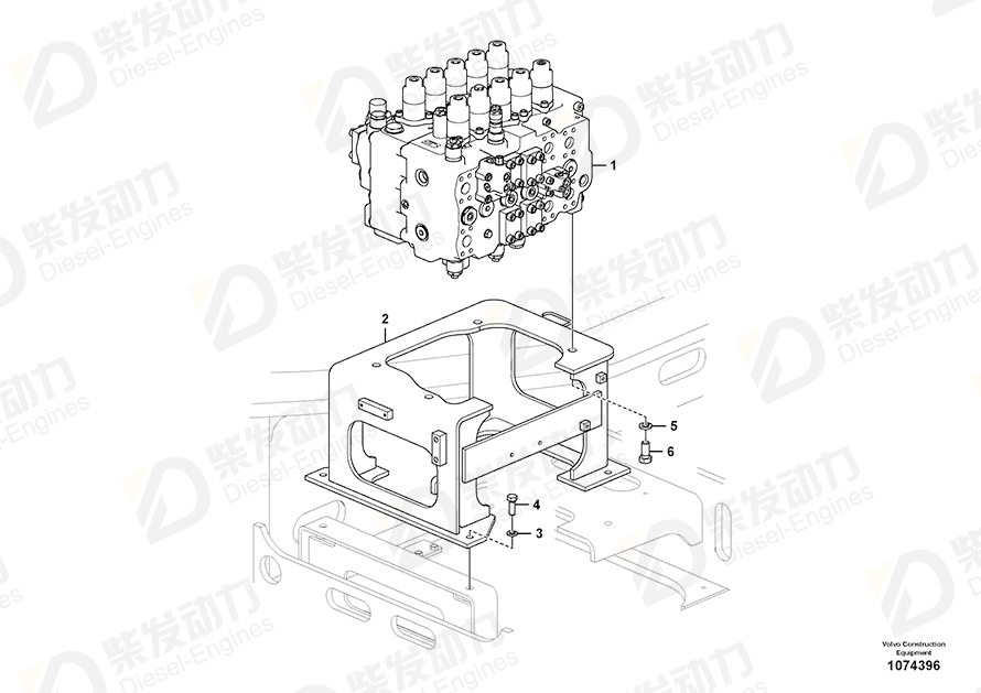 VOLVO Control valve 14686089 Drawing VOLVO Control valve 14686089 Drawing