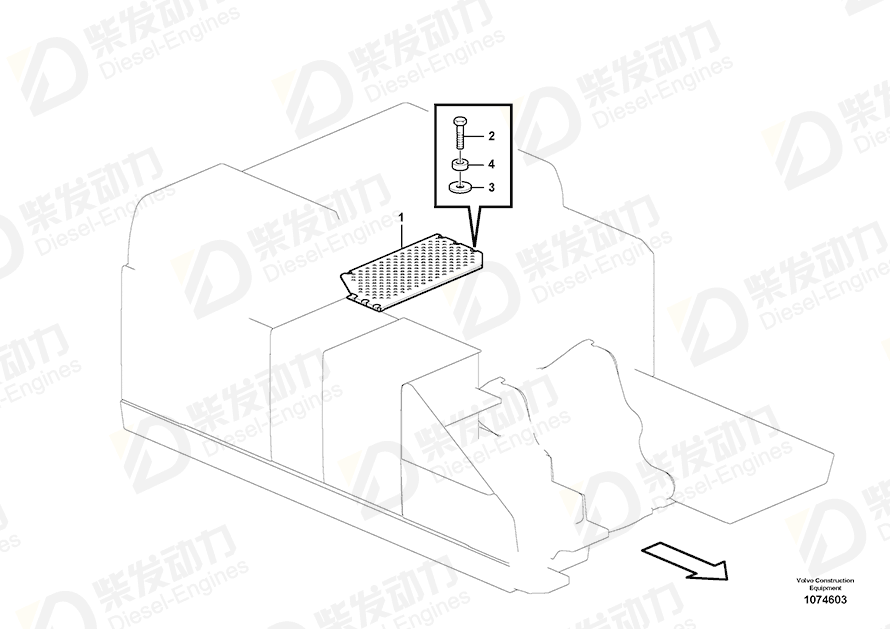 VOLVO Slip protection 14645706 Drawing
