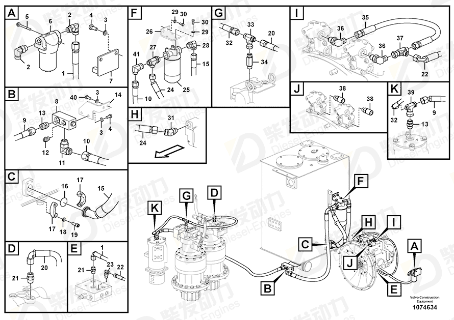 VOLVO Filter 14549831 Drawing