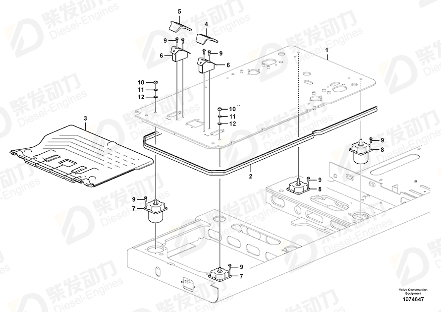 VOLVO Plate 14650393 Drawing