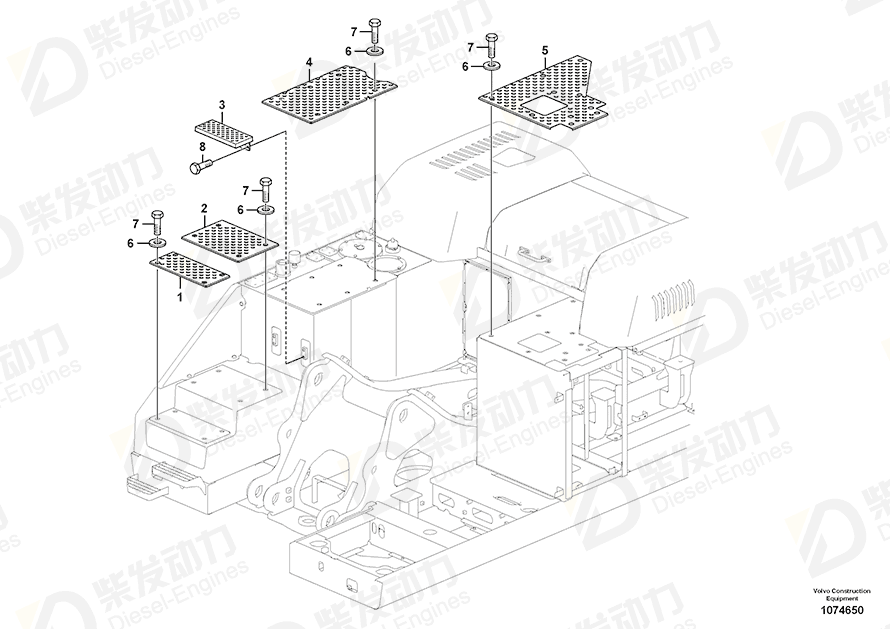 VOLVO Slip protection 14647762 Drawing VOLVO Slip protection 14647762 Drawing