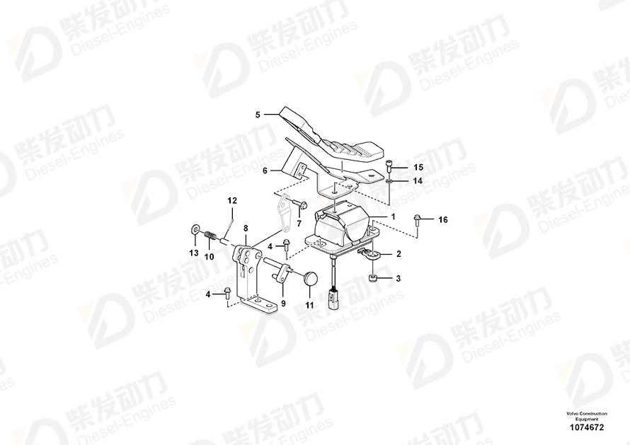 VOLVO Hex. socket screw 984064 Drawing