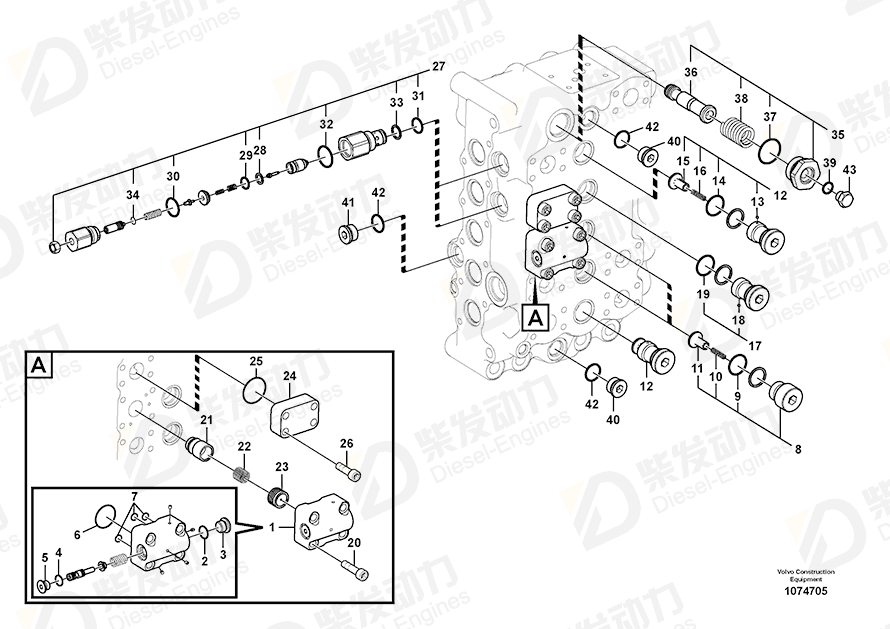 VOLVO Valve 14513423 Drawing
