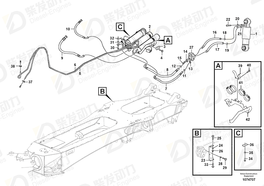 VOLVO Valve 15106954 Drawing