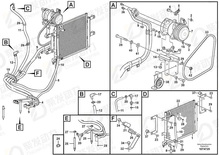 VOLVO Hexagon screw 993421 Drawing VOLVO Hexagon screw 993421 Drawing