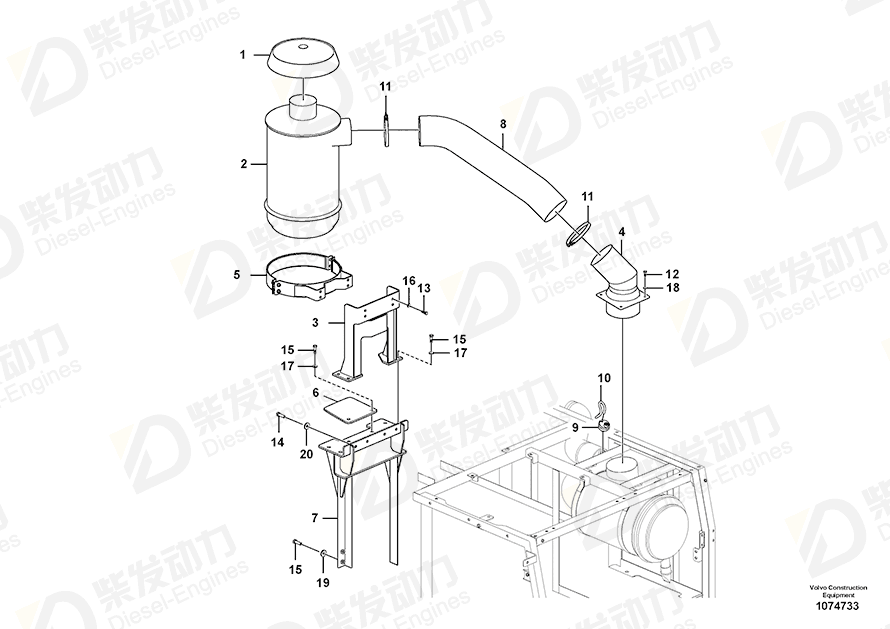 VOLVO Bracket 14650460 Drawing