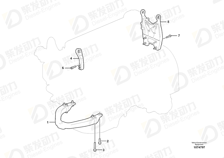 VOLVO Flange screw 975127 Drawing