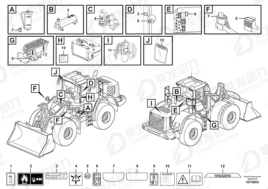 VOLVO Decal 15126327 Drawing