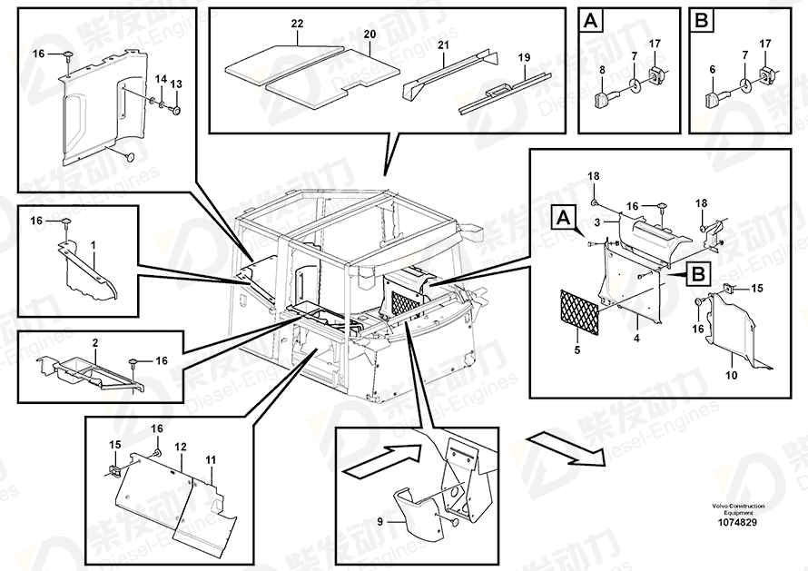 VOLVO Insulating material 11192116 Drawing VOLVO Insulating material 11192116 Drawing