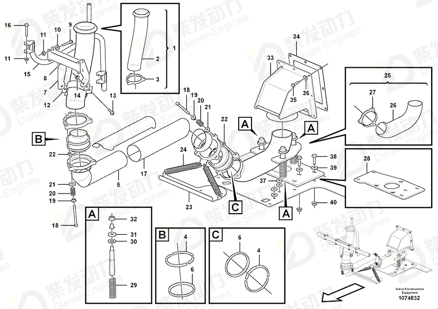 VOLVO Tube 16871132 Drawing