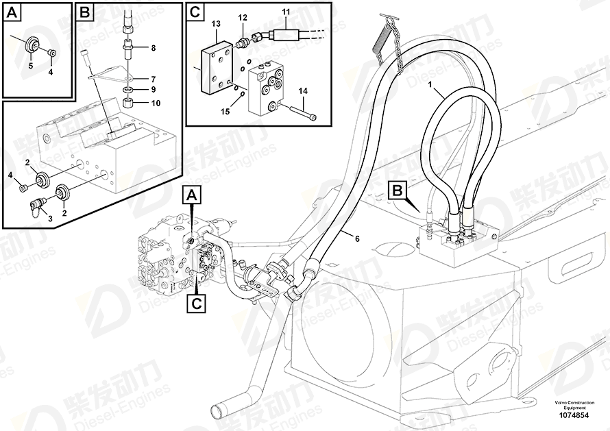 VOLVO Bracket 15650916 Drawing