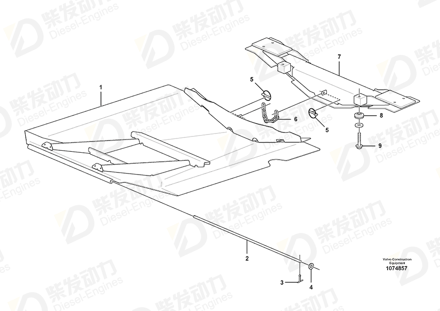 VOLVO Rubber element 11114565 Drawing