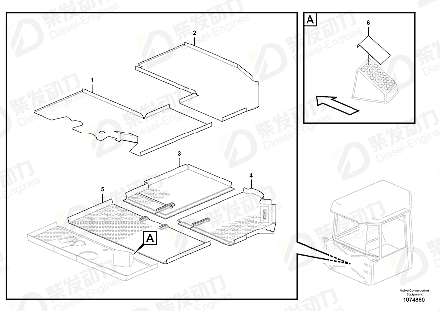 VOLVO Dust cover 15194267 Drawing
