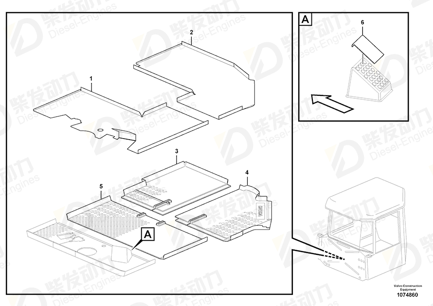 VOLVO Dust cover 15195317 Drawing VOLVO Dust cover 15195317 Drawing