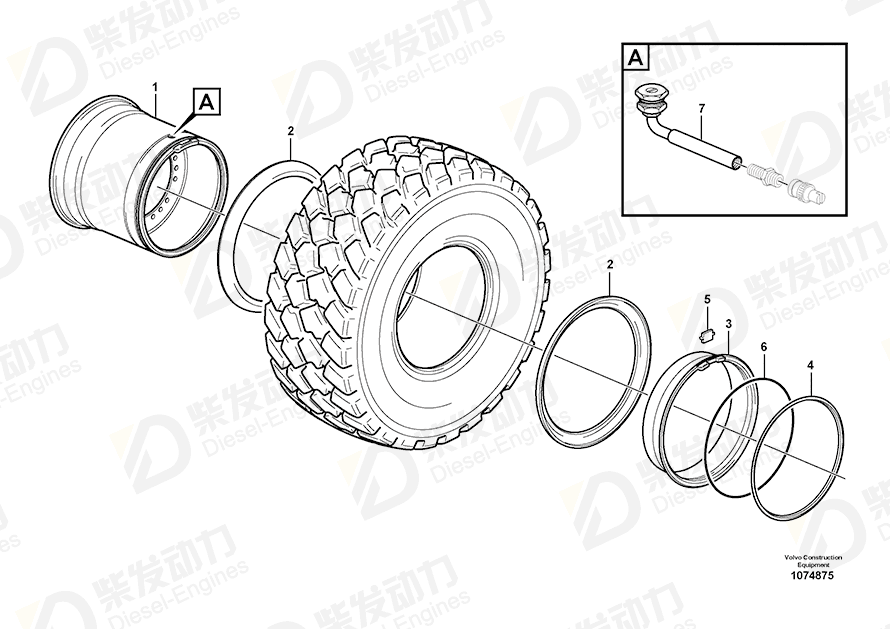 VOLVO Wheel 17409603 Drawing