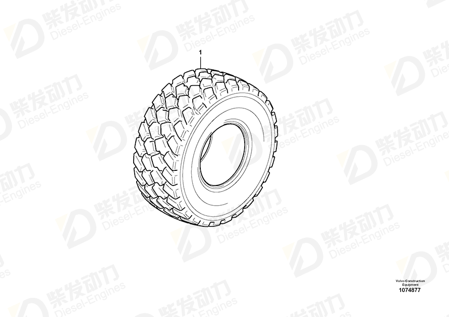 VOLVO Tire 17403957 Drawing