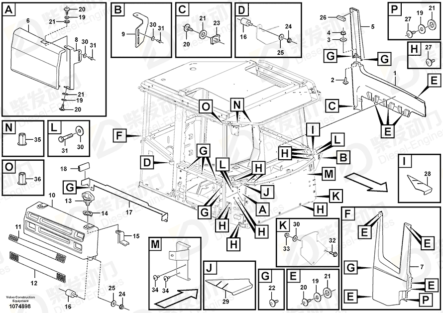 VOLVO Panel 17277043 Drawing