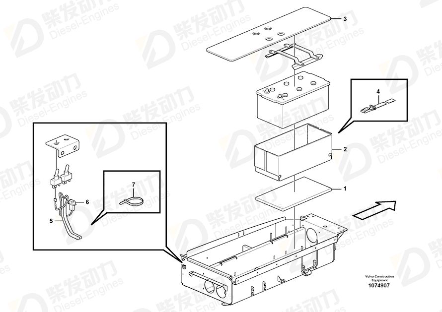 VOLVO Cable harness 11192523 Drawing