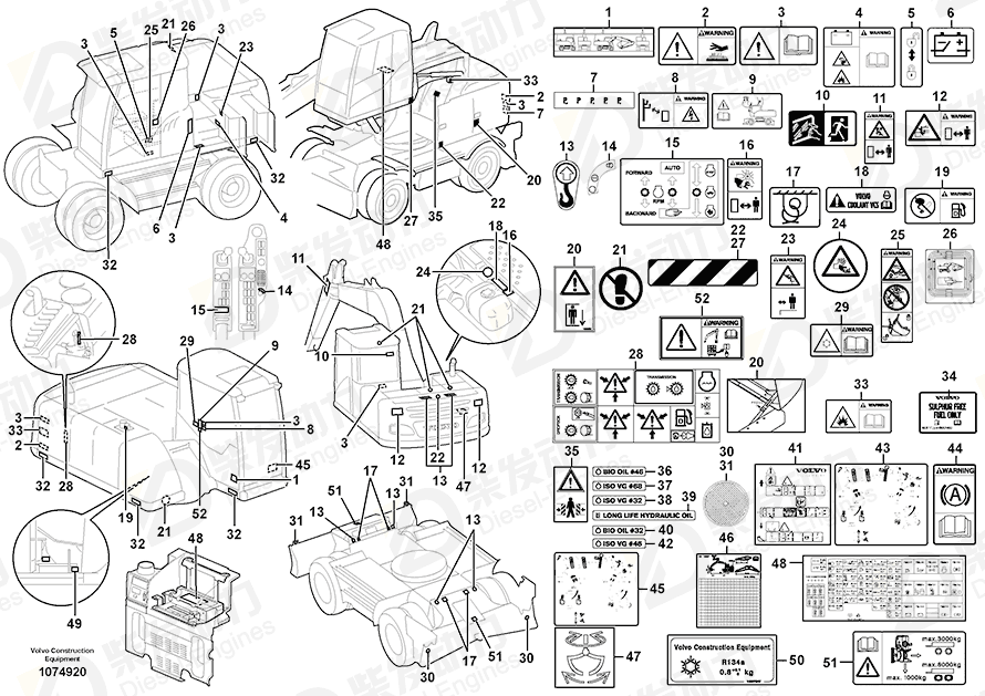 VOLVO Decal 14535879 Drawing