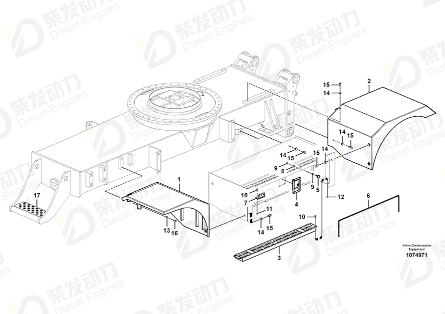 VOLVO Hexagon nut 983303 Drawing