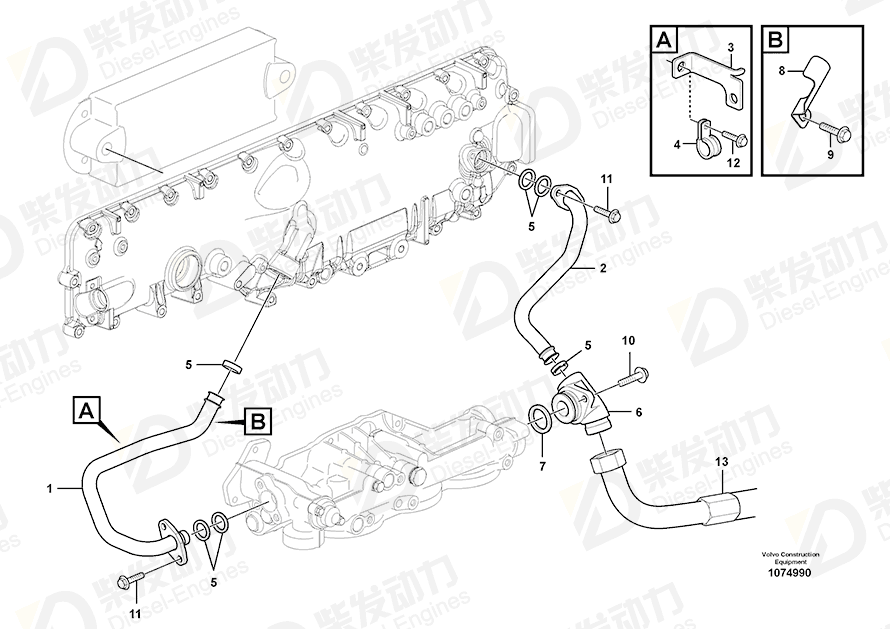 VOLVO Sealing ring 21780371 Drawing