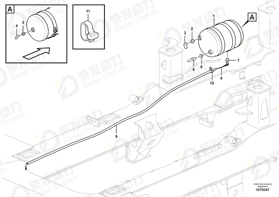 VOLVO Wire 16867285 Drawing