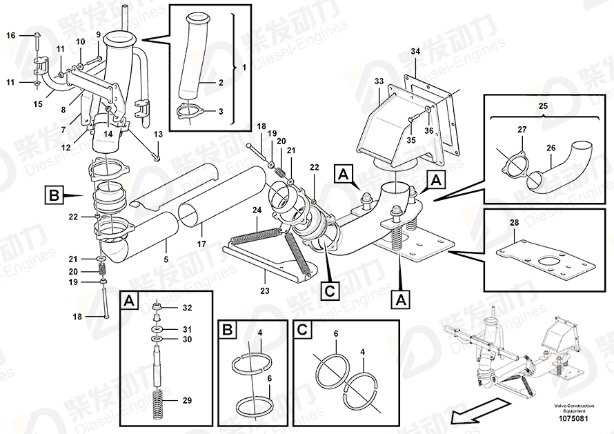 VOLVO Pipe 16871569 Drawing