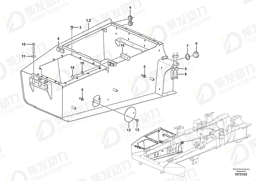 VOLVO Plug 961966 Drawing