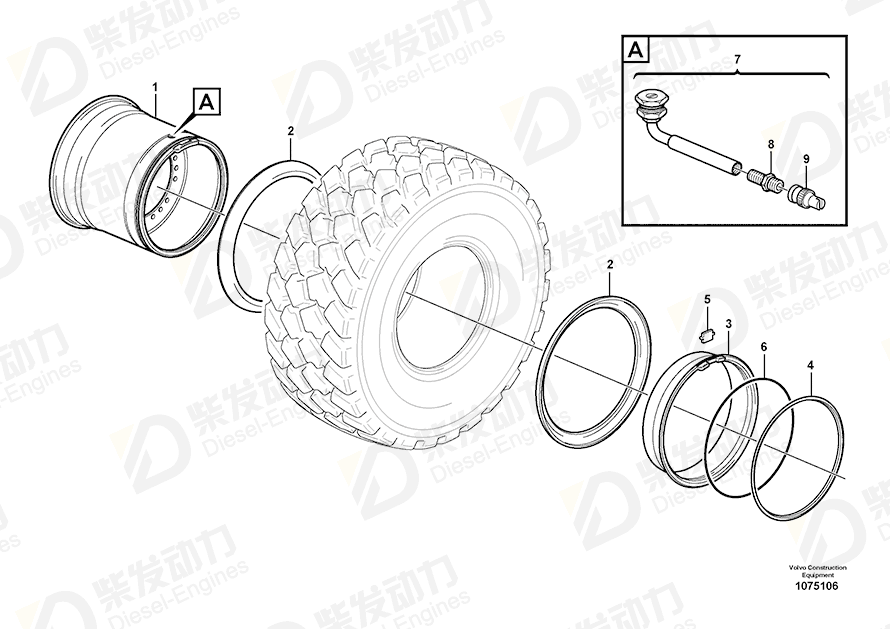 VOLVO Lock lug 11195190 Drawing