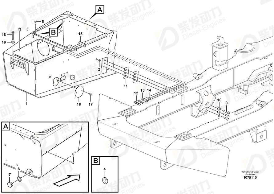 VOLVO Spacer 11176535 Drawing