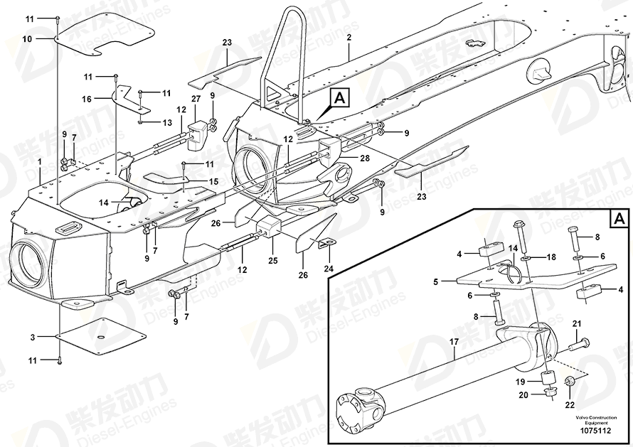 VOLVO Attaching Plate 16860914 Drawing
