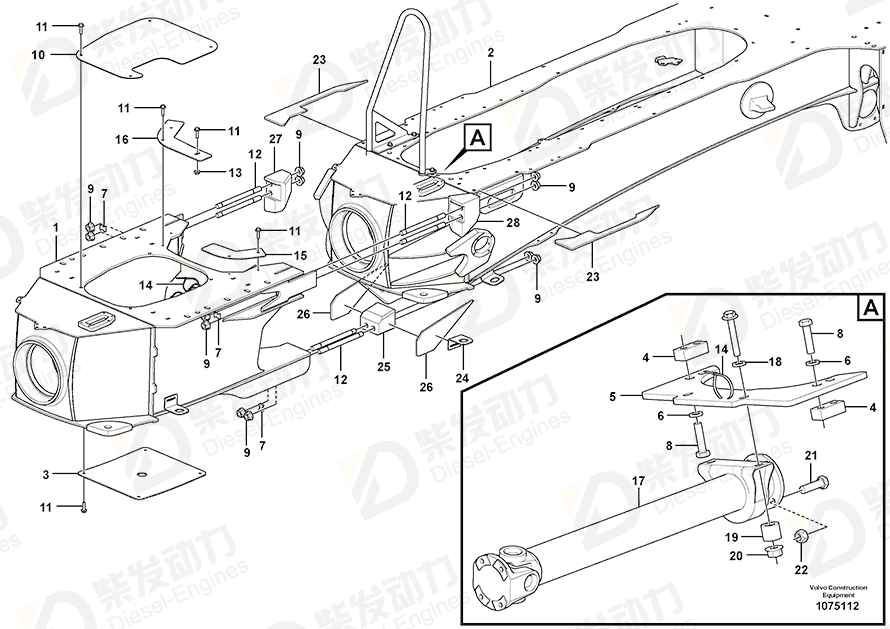 VOLVO Lock plate 15129346 Drawing