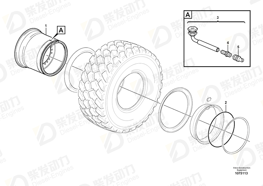VOLVO Wheel 17409601 Drawing