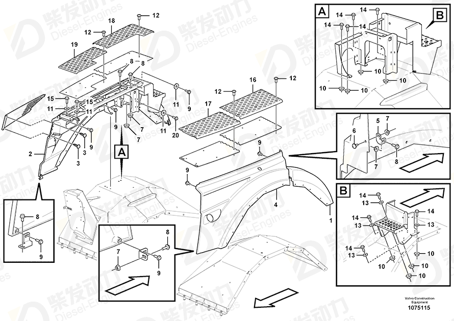 VOLVO Cover 16858109 Drawing