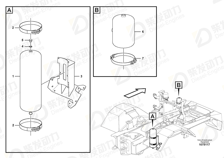 VOLVO Bracket 16872412 Drawing