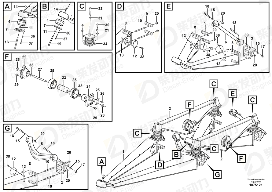 VOLVO Flange screw 968589 Drawing