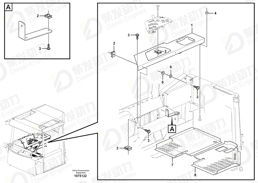 VOLVO Bracket 16872630 Drawing