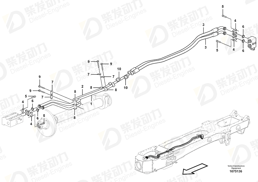 VOLVO Pipe 16884528 Drawing