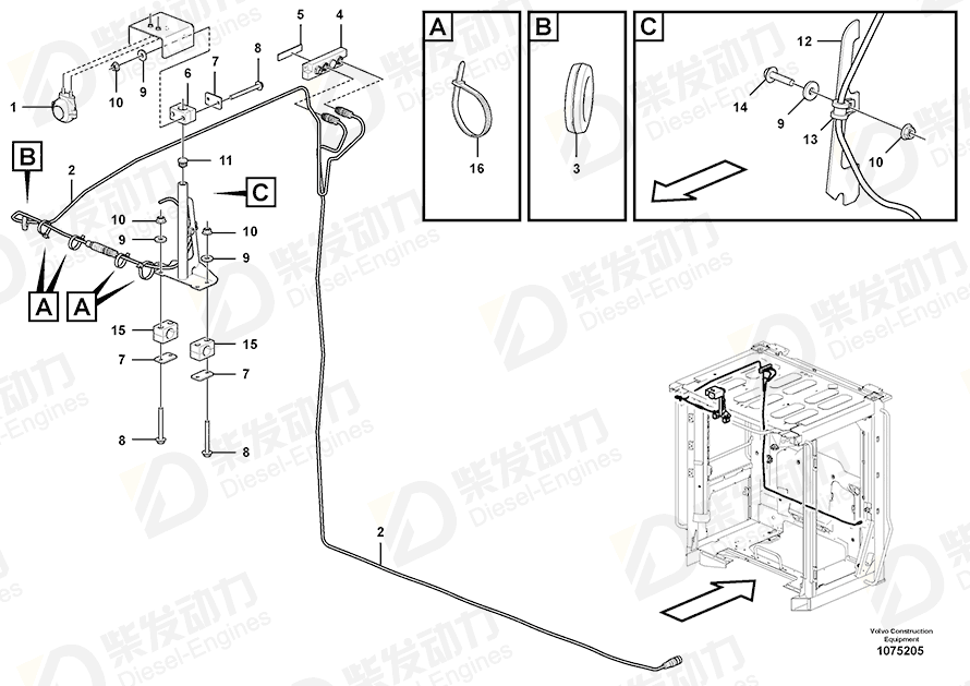 VOLVO Camera 16817194 Drawing